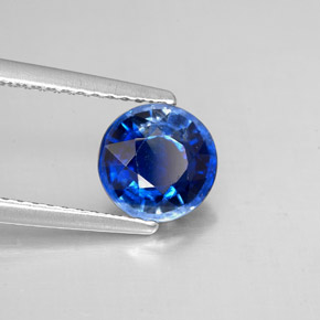1.57 ct Blue Kyanite Stone, Natural Kyanite in Round Facet Shape for Sale