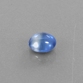0.55 ct Blue Kyanite Stone, Natural Kyanite in Round Cabochon Shape for Sale