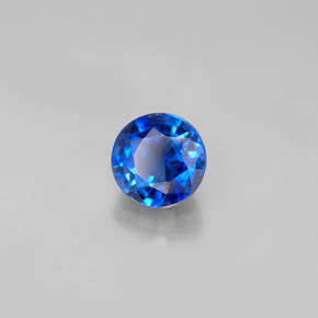 1.31 ct Blue Kyanite Stone, Natural Kyanite in Round Facet Shape for Sale