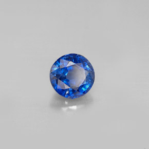 1.23 ct Blue Kyanite Stone, Natural Kyanite in Round Facet Shape for Sale