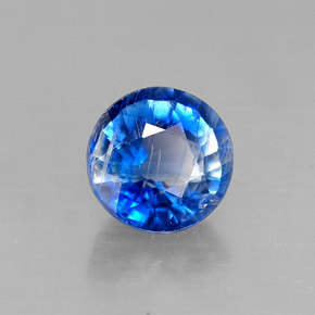 1.08 ct Blue Kyanite Stone, Natural Kyanite in Round Facet Shape for Sale
