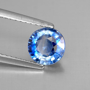 1.06 ct Blue Kyanite Stone, Natural Kyanite in Round Facet Shape for Sale
