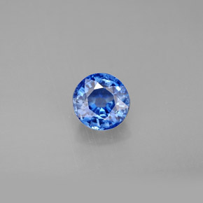1.13 ct Blue Kyanite Gemstone, Kyanite Gem in Round Facet Shape for Sale.
