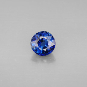 1.09 ct Blue Kyanite Gemstone, Kyanite Gem in Round Facet Shape for Sale.