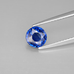 0.96 ct Blue Kyanite Gemstone, Kyanite Gem in Round Facet Shape for Sale.