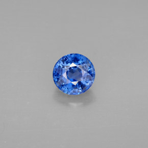 1.15 ct Blue Kyanite Gemstone, Kyanite Gem in Round Facet Shape for Sale.
