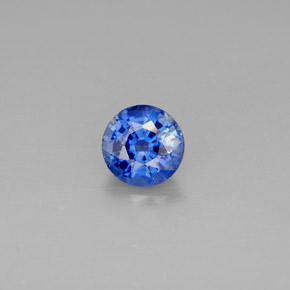 0.98 ct Blue Kyanite Gemstone, Kyanite Gem in Round Facet Shape for Sale.