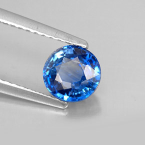 1.21 ct Blue Kyanite Stone, Natural Kyanite in Round Facet Shape for Sale