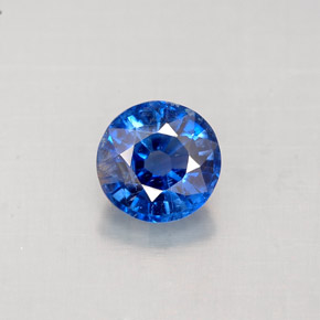 1.02 ct Blue Kyanite Gemstone, Kyanite Gem in Round Facet Shape for Sale.