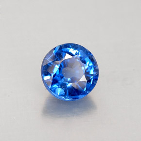 1.09 ct Blue Kyanite Stone, Natural Kyanite in Round Facet Shape for Sale