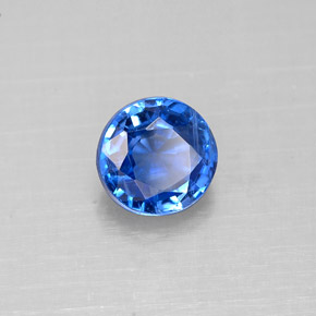 1.18 ct Blue Kyanite Stone, Natural Kyanite in Round Facet Shape for Sale