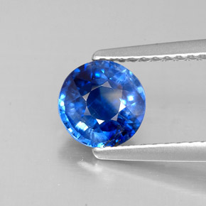 1.17 ct Blue Kyanite Gemstone, Kyanite Gem in Round Facet Shape for Sale.