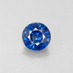 1.13 ct Blue Kyanite Gemstone, Kyanite Gem in Round Facet Shape for Sale.