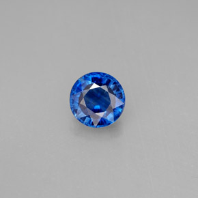 1.04 ct Blue Kyanite Gemstone, Kyanite Gem in Round Facet Shape for Sale.