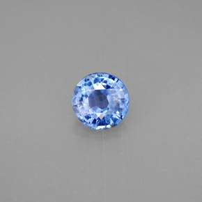 0.94 ct Blue Kyanite Gemstone, Kyanite Gem in Round Facet Shape for Sale.