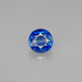 1.14 ct Blue Kyanite Gemstone, Kyanite Gem in Round Facet Shape for Sale.