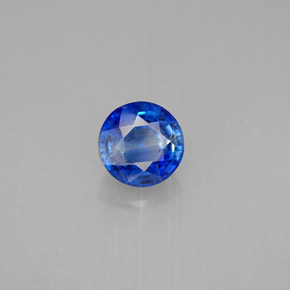 1.14 ct Blue Kyanite Stone, Natural Kyanite in Round Facet Shape for Sale