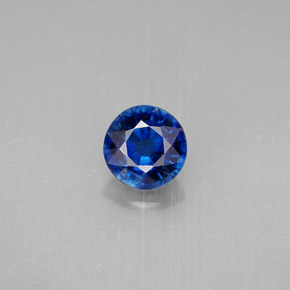 1.04 ct Blue Kyanite Gemstone, Kyanite Gem in Round Facet Shape for Sale.