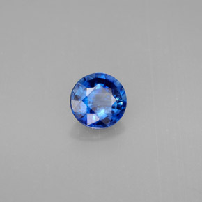 0.92 ct Blue Kyanite Stone, Natural Kyanite in Round Facet Shape for Sale