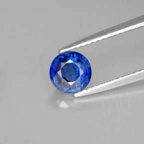 1.07 ct Blue Kyanite Gemstone, Kyanite Gem in Round Facet Shape for Sale.
