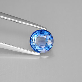 1.08 ct Blue Kyanite Stone, Natural Kyanite in Round Facet Shape for Sale