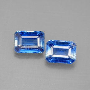 2.71 ct Blue Kyanite Gemstone, Kyanite Gem in Octagon Facet Shape for Sale.