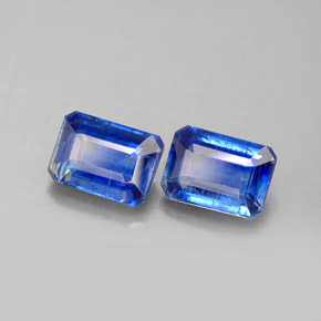 2.55 ct Blue Kyanite Stone, Natural Kyanite in Octagon Facet Shape for Sale