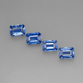 5.24 ct Blue Kyanite Gemstone, Kyanite Gem in Octagon Facet Shape for Sale.
