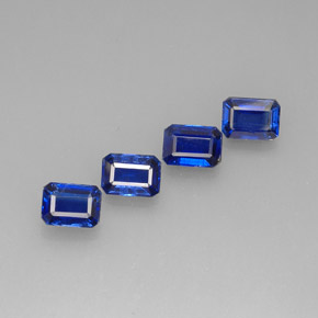 5.20 ct Blue Kyanite Gemstone, Kyanite Gem in Octagon Facet Shape for Sale.