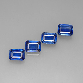 5.56 ct Blue Kyanite Gemstone, Kyanite Gem in Octagon Facet Shape for Sale.