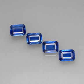 5.56 ct Blue Kyanite Stone, Natural Kyanite in Octagon Facet Shape for Sale