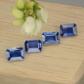 5.13 ctw Blue Kyanite Gemstones, Kyanite Gems in Octagon Step Cut Shape for Sale.