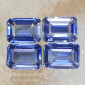 5.45 ctw Blue Kyanite Stones, Natural Kyanite in Octagon Step Cut Shape for Sale