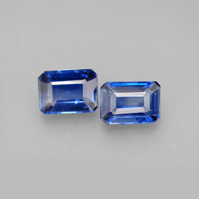 2.63 ct Blue Kyanite Gemstone, Kyanite Gem in Octagon Facet Shape for Sale.