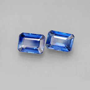 2.63 ct Blue Kyanite Stone, Natural Kyanite in Octagon Facet Shape for Sale