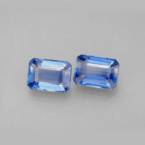 2.59 ct Blue Kyanite Stone, Natural Kyanite in Octagon Facet Shape for Sale