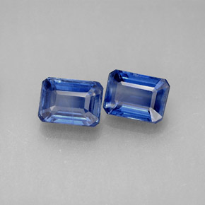 3.04 ct Blue Kyanite Stone, Natural Kyanite in Octagon Facet Shape for Sale
