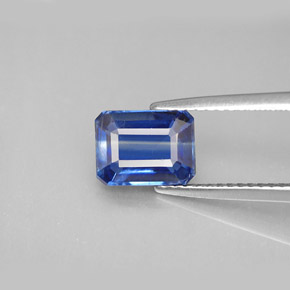2.07 ct Blue Kyanite Gemstone, Kyanite Gem in Octagon Facet Shape for Sale.