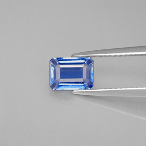 1.47 ct Blue Kyanite Gemstone, Kyanite Gem in Octagon Facet Shape for Sale.