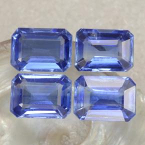 4.89 ctw Blue Kyanite Stones, Natural Kyanite in Octagon Step Cut Shape for Sale