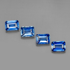 4.94 ct Blue Kyanite Gemstone, Kyanite Gem in Octagon Facet Shape for Sale.