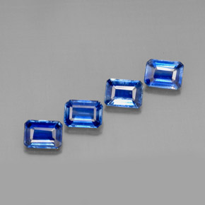 5.29 ct Blue Kyanite Stone, Natural Kyanite in Octagon Facet Shape for Sale