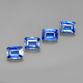 5.57 ct Blue Kyanite Stone, Natural Kyanite in Octagon Facet Shape for Sale