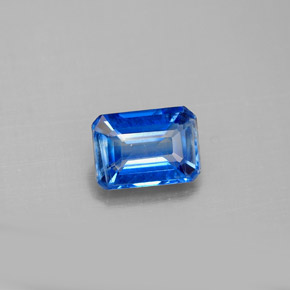1.09 ct Blue Kyanite Gemstone, Kyanite Gem in Octagon Facet Shape for Sale.
