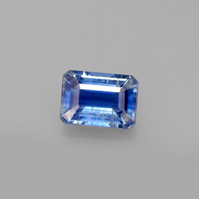 1.26 ct Blue Kyanite Gemstone, Kyanite Gem in Octagon Facet Shape for Sale.