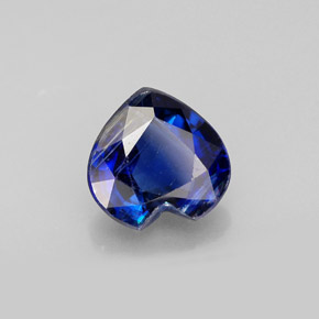 1.96 ct Blue Kyanite Stone, Natural Kyanite in Heart Facet Shape for Sale