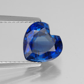 2.30 ct Blue Kyanite Stone, Natural Kyanite in Heart Facet Shape for Sale