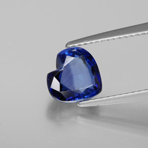 2.08 ct Blue Kyanite Stone, Natural Kyanite in Heart Facet Shape for Sale