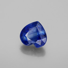 1.95 ct Blue Kyanite Stone, Natural Kyanite in Heart Facet Shape for Sale