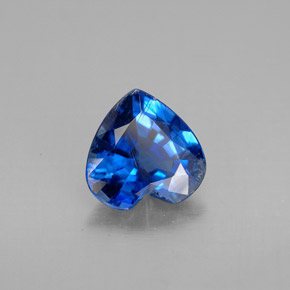 1.73 ct Blue Kyanite Stone, Natural Kyanite in Heart Facet Shape for Sale